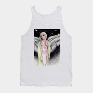 Angel Original Art Illustration Kim Turner Art Tank Top